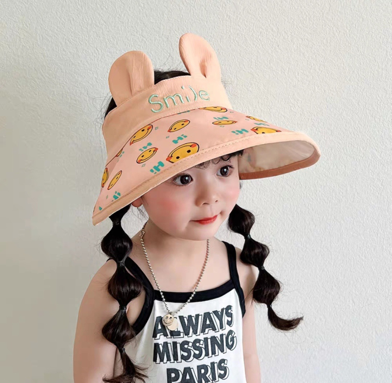 Pălărie de soare subțire pentru copii, anti-fete, de vară, Vacant Top, anti-ultraviolete, pentru copii, prințesă