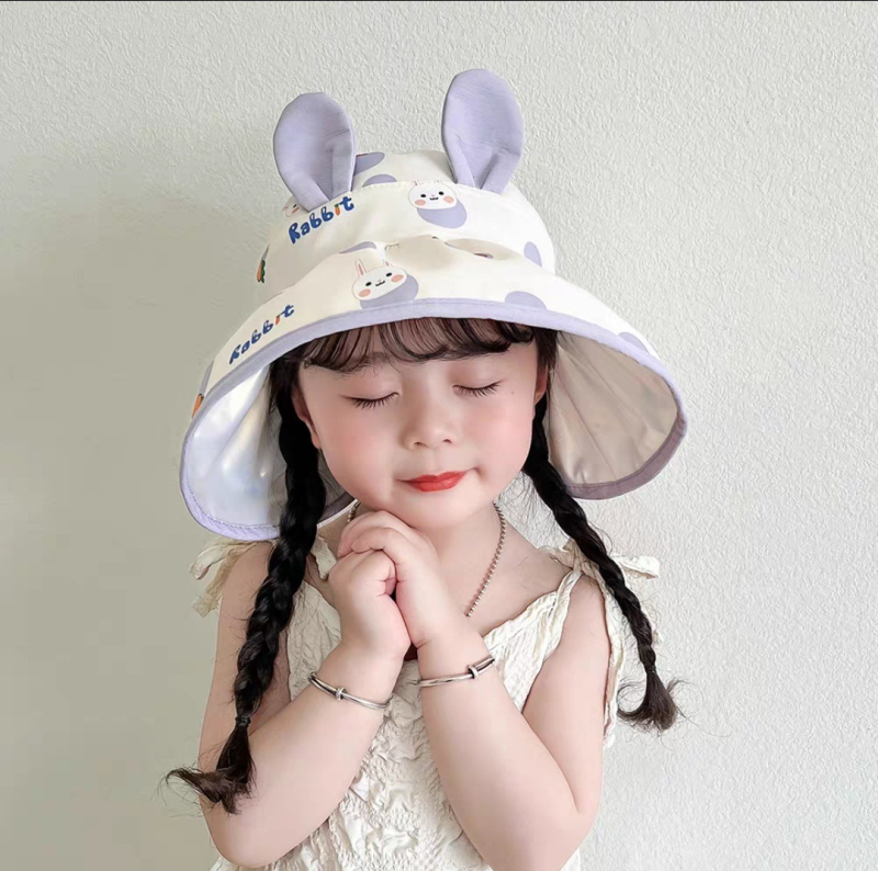Pălărie de soare subțire pentru copii, anti-fete, de vară, Vacant Top, anti-ultraviolete, pentru copii, prințesă