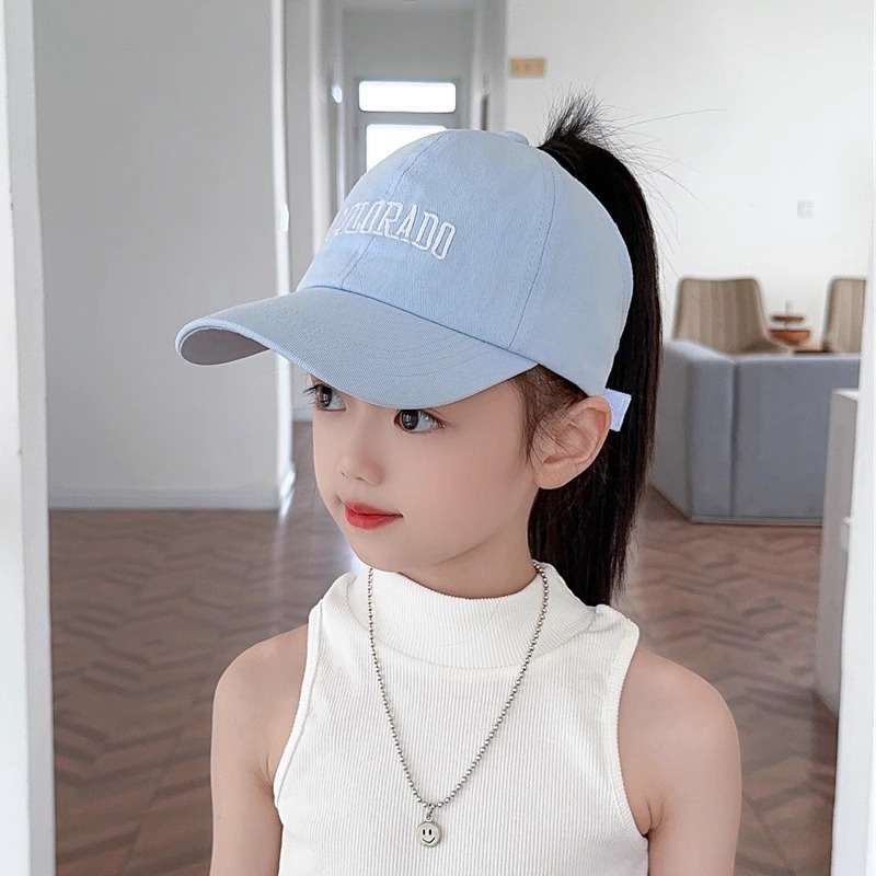 Παιδικό Καπέλο Μπέιζμπολ Γονέα-Παιδιού με Καλοκαιρινή Αλογοουρά για Κορίτσια, Άδειο Καπέλο, Μοντέρνο Σκίαστρο για Μωρά, Αντηλιακό Καπέλο