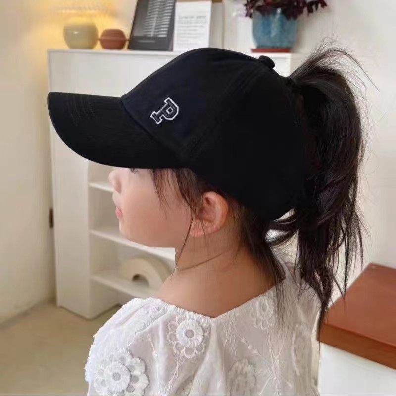 Παιδικό Καπέλο Μπέιζμπολ Γονέα-Παιδιού με Καλοκαιρινή Αλογοουρά για Κορίτσια, Άδειο Καπέλο, Μοντέρνο Σκίαστρο για Μωρά, Αντηλιακό Καπέλο