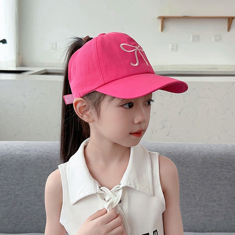 Παιδικό Καπέλο Μπέιζμπολ Γονέα-Παιδιού με Καλοκαιρινή Αλογοουρά για Κορίτσια, Άδειο Καπέλο, Μοντέρνο Σκίαστρο για Μωρά, Αντηλιακό Καπέλο