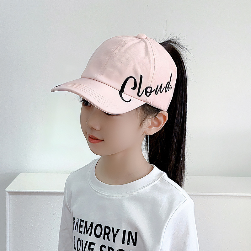 Παιδικό Καπέλο Μπέιζμπολ Γονέα-Παιδιού με Καλοκαιρινή Αλογοουρά για Κορίτσια, Άδειο Καπέλο, Μοντέρνο Σκίαστρο για Μωρά, Αντηλιακό Καπέλο