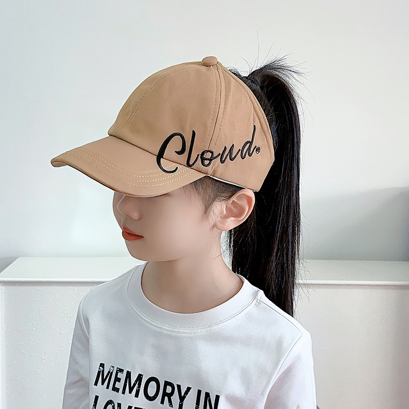 Παιδικό Καπέλο Μπέιζμπολ Γονέα-Παιδιού με Καλοκαιρινή Αλογοουρά για Κορίτσια, Άδειο Καπέλο, Μοντέρνο Σκίαστρο για Μωρά, Αντηλιακό Καπέλο