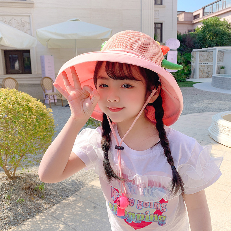 Παιδικό αντηλιακό καπέλο καλοκαιρινό αντι-UV καπέλο ηλίου για αγόρια και κορίτσια μωρού με κινούμενα σχέδια, μεγάλο γείσο, καπέλο ψαρά με σκιά