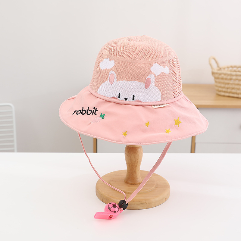Παιδικό αντηλιακό καπέλο καλοκαιρινό αντι-UV καπέλο ηλίου για αγόρια και κορίτσια μωρού με κινούμενα σχέδια, μεγάλο γείσο, καπέλο ψαρά με σκιά