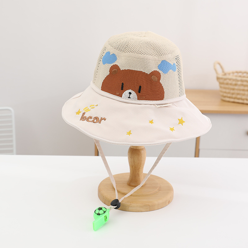 Παιδικό αντηλιακό καπέλο καλοκαιρινό αντι-UV καπέλο ηλίου για αγόρια και κορίτσια μωρού με κινούμενα σχέδια, μεγάλο γείσο, καπέλο ψαρά με σκιά