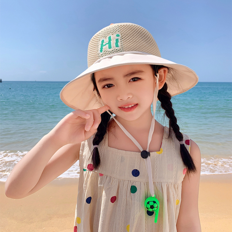 Παιδικό αντηλιακό καπέλο καλοκαιρινό αντι-UV καπέλο ηλίου για αγόρια και κορίτσια μωρού με κινούμενα σχέδια, μεγάλο γείσο, καπέλο ψαρά με σκιά