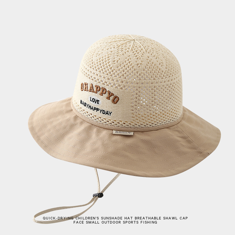 Παιδικό αντηλιακό καπέλο καλοκαιρινό αντι-UV καπέλο ηλίου για αγόρια και κορίτσια μωρού με κινούμενα σχέδια, μεγάλο γείσο, καπέλο ψαρά με σκιά