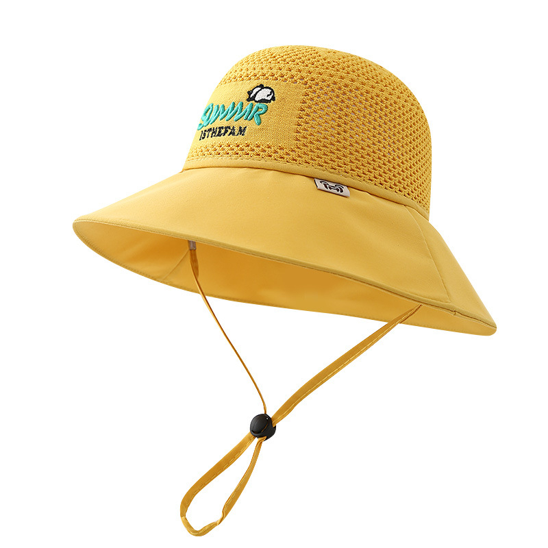 Παιδικό αντηλιακό καπέλο καλοκαιρινό αντι-UV καπέλο ηλίου για αγόρια και κορίτσια μωρού με κινούμενα σχέδια, μεγάλο γείσο, καπέλο ψαρά με σκιά