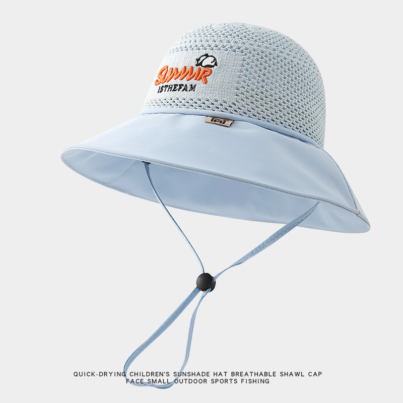 Παιδικό αντηλιακό καπέλο καλοκαιρινό αντι-UV καπέλο ηλίου για αγόρια και κορίτσια μωρού με κινούμενα σχέδια, μεγάλο γείσο, καπέλο ψαρά με σκιά