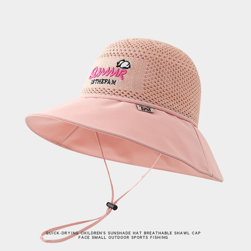 Παιδικό αντηλιακό καπέλο καλοκαιρινό αντι-UV καπέλο ηλίου για αγόρια και κορίτσια μωρού με κινούμενα σχέδια, μεγάλο γείσο, καπέλο ψαρά με σκιά