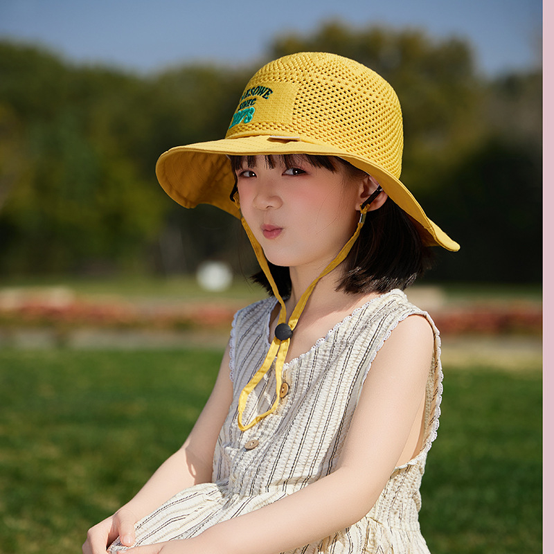 Παιδικό αντηλιακό καπέλο καλοκαιρινό αντι-UV καπέλο ηλίου για αγόρια και κορίτσια μωρού με κινούμενα σχέδια, μεγάλο γείσο, καπέλο ψαρά με σκιά