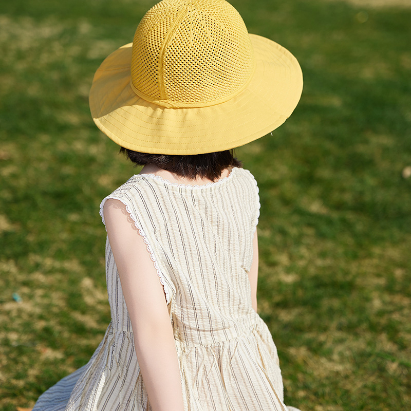 Παιδικό αντηλιακό καπέλο καλοκαιρινό αντι-UV καπέλο ηλίου για αγόρια και κορίτσια μωρού με κινούμενα σχέδια, μεγάλο γείσο, καπέλο ψαρά με σκιά