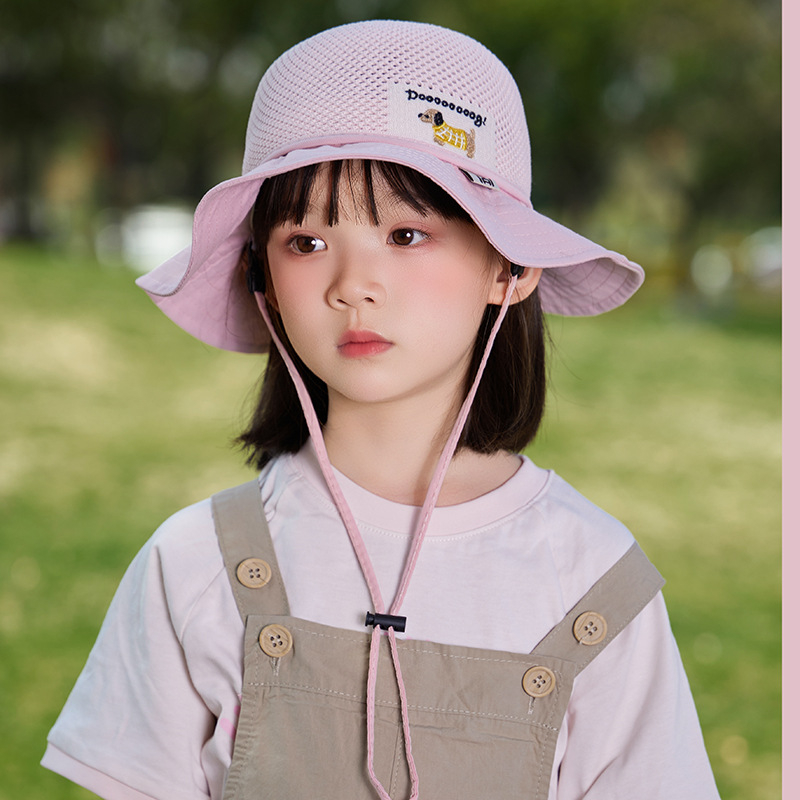 Παιδικό αντηλιακό καπέλο καλοκαιρινό αντι-UV καπέλο ηλίου για αγόρια και κορίτσια μωρού με κινούμενα σχέδια, μεγάλο γείσο, καπέλο ψαρά με σκιά