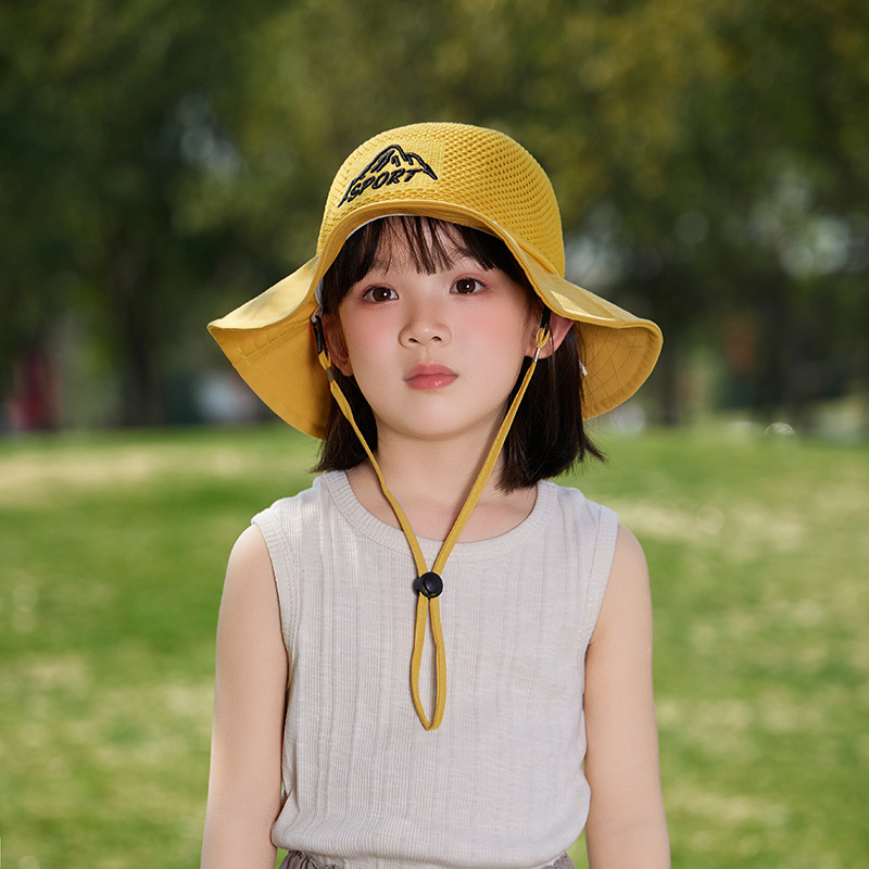 Παιδικό αντηλιακό καπέλο καλοκαιρινό αντι-UV καπέλο ηλίου για αγόρια και κορίτσια μωρού με κινούμενα σχέδια, μεγάλο γείσο, καπέλο ψαρά με σκιά