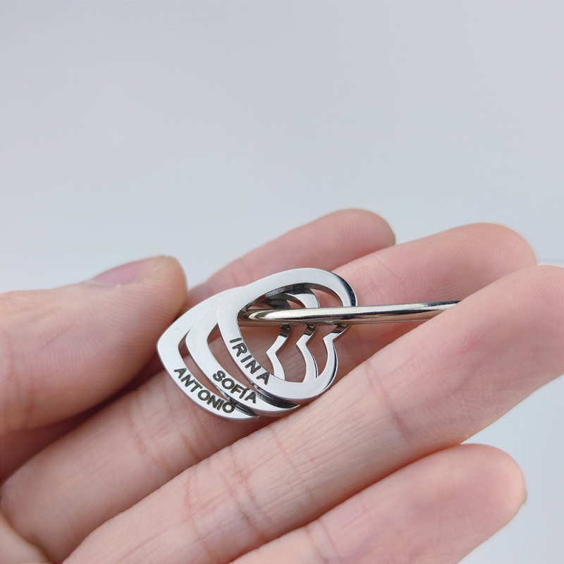 Jauna cirsta vārda sirdsveida kulona aproce sievietēm, personalizēta nerūsējošā tērauda personalizēta aproce, pašdarināta rotaslieta, dāvana