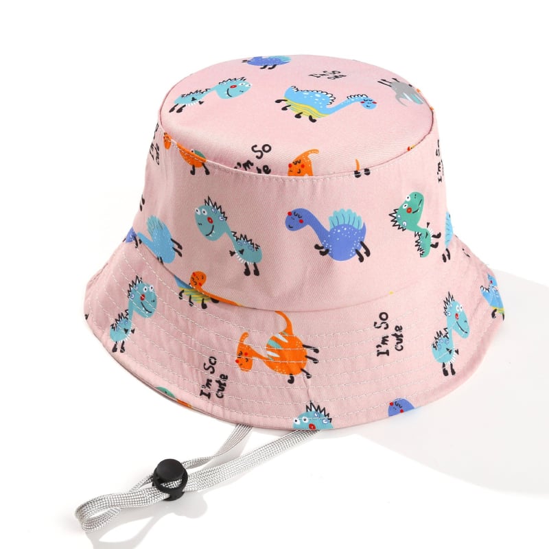Pălărie de pescar cu dinozauri drăguți pentru copii, respirabilă, rezistentă la vânt, rezistentă la soare, pentru bărbați și femei, pentru călătorii în aer liber, aprobată din fabrică