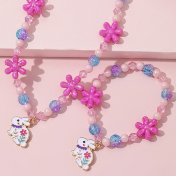 Nauji vaikų karoliai, apyrankės, papuošalai, kostiumai, karoliukai, papuošalai, mieli princesės mergaitės drugelio pakabuko aksesuarai