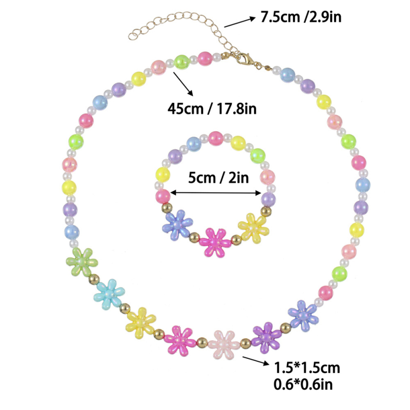 Nauji vaikų karoliai, apyrankės, papuošalai, kostiumai, karoliukai, papuošalai, mieli princesės mergaitės drugelio pakabuko aksesuarai