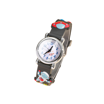 Lastele mõeldud uus armas multifilmi-kosmosemehe mustriga silikoonist reketikell kvartskell Poiss Poiss Tüdruk