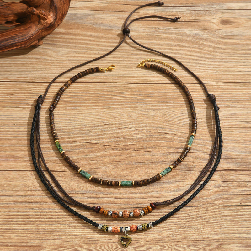 Amazoni piiriülene kuummüük meeste mitmekihiline virnastatud kaelakee ülikond retro moekaelakee allikas tehas laos hulgimüük