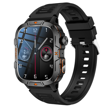 Cross-Mirror Qx12Ai okoskarkötő pulzusmérővel, vérnyomásmérővel, Bluetooth-os tárcsás karórával, SOS hívás lépésszámlálóval, kalóriamérővel