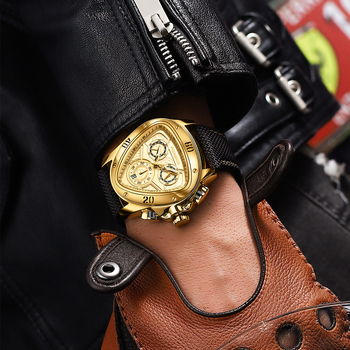 Διασυνοριακό ρολόι χαλαζία με αθλητικό τρίγωνο, πολυλειτουργικό ανδρικό ρολόι, υψηλής αξίας, οικιακό ρολόι χειρός