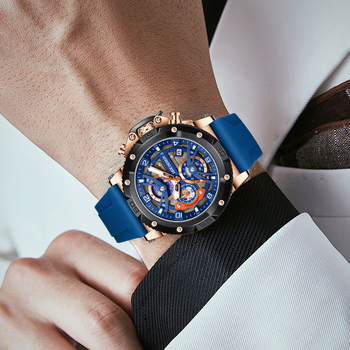 Piiriülene uus moodne spordikell suure numbriga meeste käekell multifunktsionaalne kalendriga kronograaf helendav veekindel kvartskell