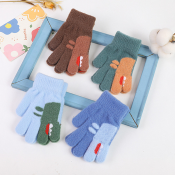 Laste talvekindad, soojad, armsad, kootud, poolsõrmega, kootud villast kindad poistele, tüdrukutele ja õpilastele