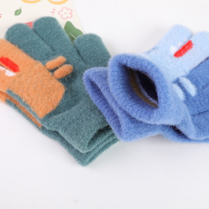 Laste talvekindad, soojad, armsad, kootud, poolsõrmega, kootud villast kindad poistele, tüdrukutele ja õpilastele