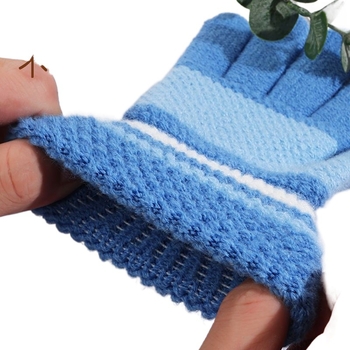 Παιδικά γάντια ζεστή οθόνη αφής χειμώνα παχύρρευστο αγόρια πλεκτό μαλλί παιχνίδια δημοτικού σχολείου κορίτσια πέντε δάχτυλα κάλτσες καρφίτσα