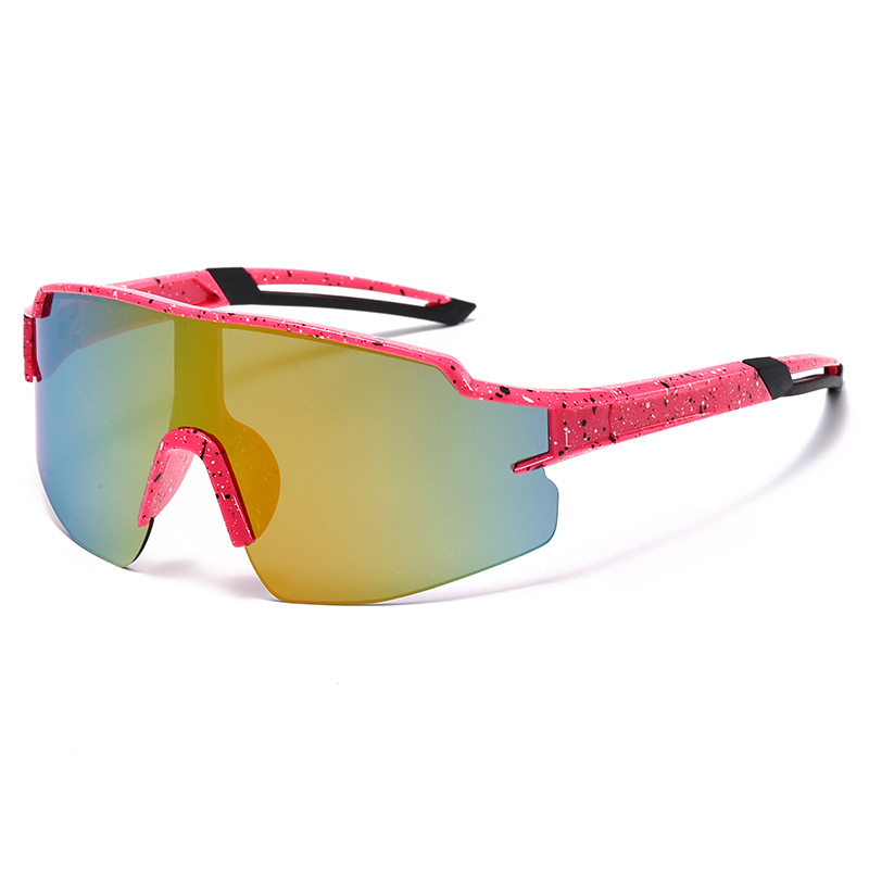 Трансгранични европейски и американски детски слънчеви очила с графити за момчета и момичета, цветни слънчеви очила, спортни велосипедни очила 3322