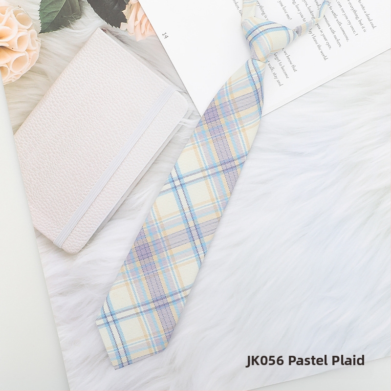 Stil japonez în carouri negru papion guler șir femei guler flori stil colegiu panglică JK arc cămașă costum de marinar