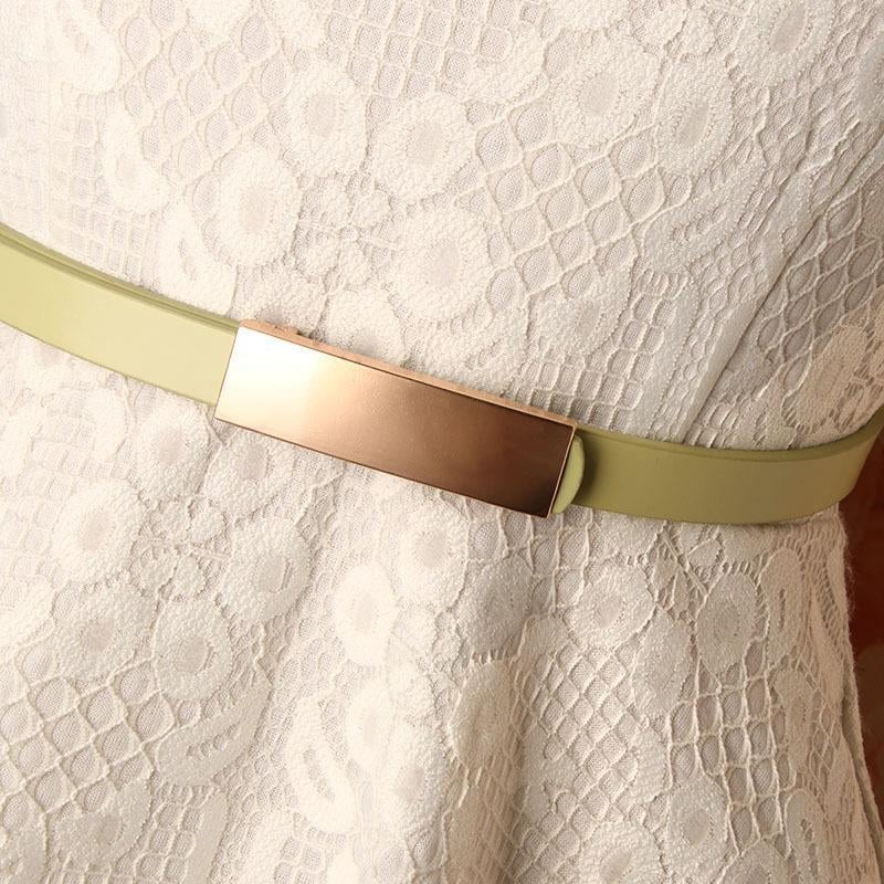 Curea femei aliaj mat placă cataramă all-match rochie decorativă curea fete blugi curea cataramă netedă fabrică