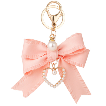 Korejiešu stila krokota lentes bantīte ar mīlestības automašīnas atslēgu piekariņu, dāmu soma, modes kulons, rūpnīcas tiešā pārdošana