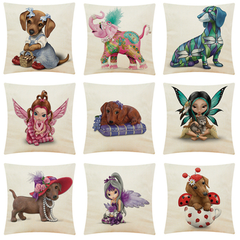 Amazon Cross-border Explosions Animal Collection Συνδυασμός Μαξιλαροθήκης από βαμβάκι και λινό για το σπίτι Μαξιλάρι αυτοκινήτου Μαξιλάρι καναπέ Μαξιλάρι