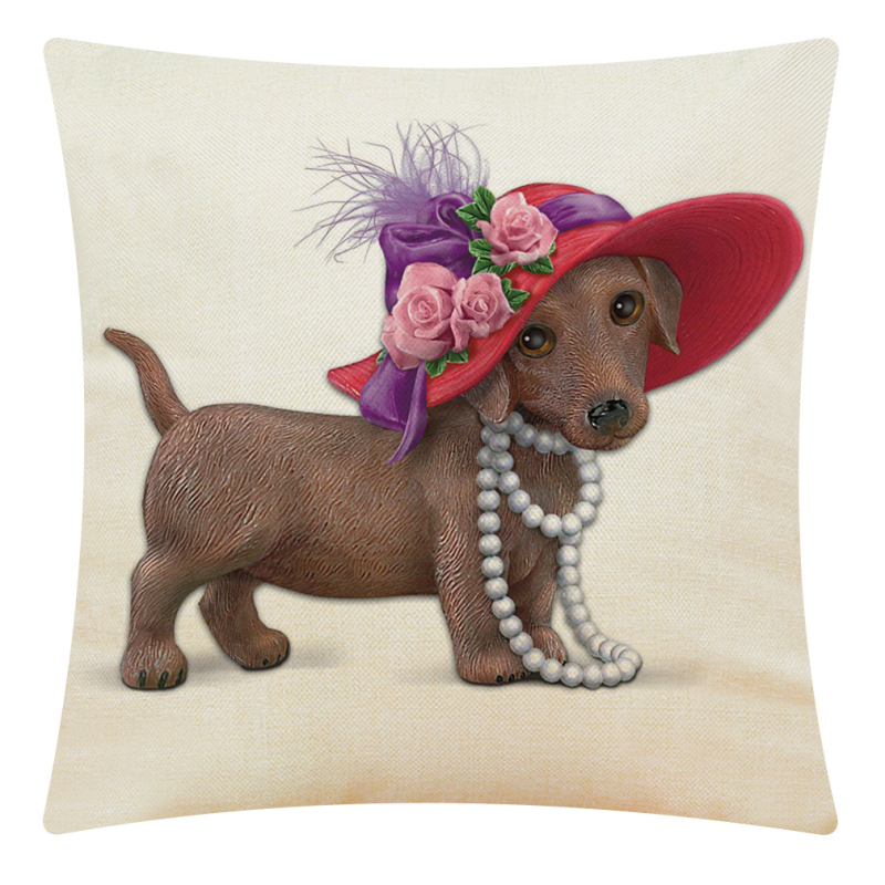 Amazon Cross-border Explosions Animal Collection Συνδυασμός Μαξιλαροθήκης από βαμβάκι και λινό για το σπίτι Μαξιλάρι αυτοκινήτου Μαξιλάρι καναπέ Μαξιλάρι