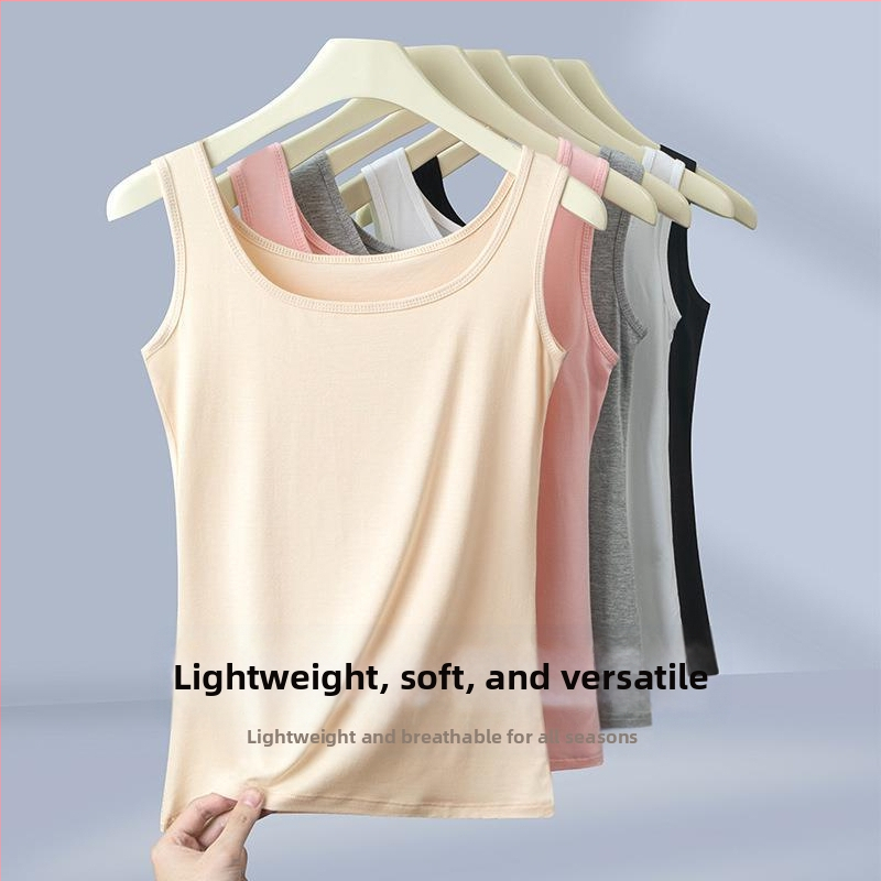 Kevad- ja suvine sisemine väike õlarihmaga alus Lihtne, kitsa lõikega, kerge, pehme, varrukateta pealisrõivas Suvine õhuke hingav vest naistele