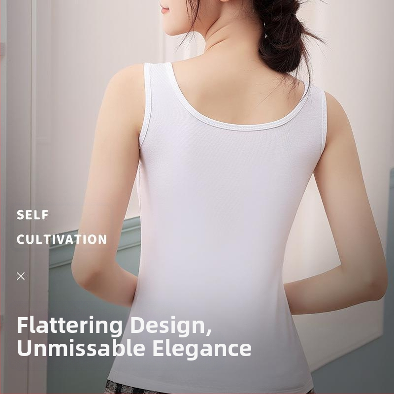 Kevad- ja suvine sisemine väike õlarihmaga alus Lihtne, kitsa lõikega, kerge, pehme, varrukateta pealisrõivas Suvine õhuke hingav vest naistele