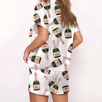 2024 Διασυνοριακό Εξωτερικό Εμπόριο Δημιουργική Μπύρα Τρισδιάστατη Εκτύπωση Casual Άνετα Εξωτερικά Φορέματα Κοντά Μανίκια Σορτς Αρχική Ρούχα Κοστούμι Γυναικεία