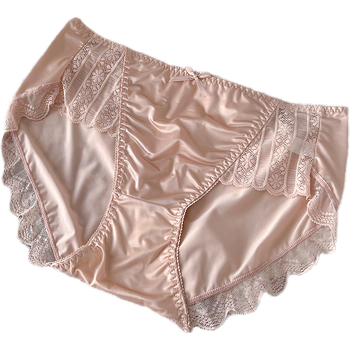 Πολυτελή σατέν εσώρουχα υψηλής ποιότητας, γυναικεία σλιπ μεσαίας μέσης, χωρίς ραφές, από μετάξι Ice Silk, φιλικά προς το δέρμα, ελαφριά, αναπνεύσιμα, σέξι, pure desire, για μεγάλα μεγέθη.
