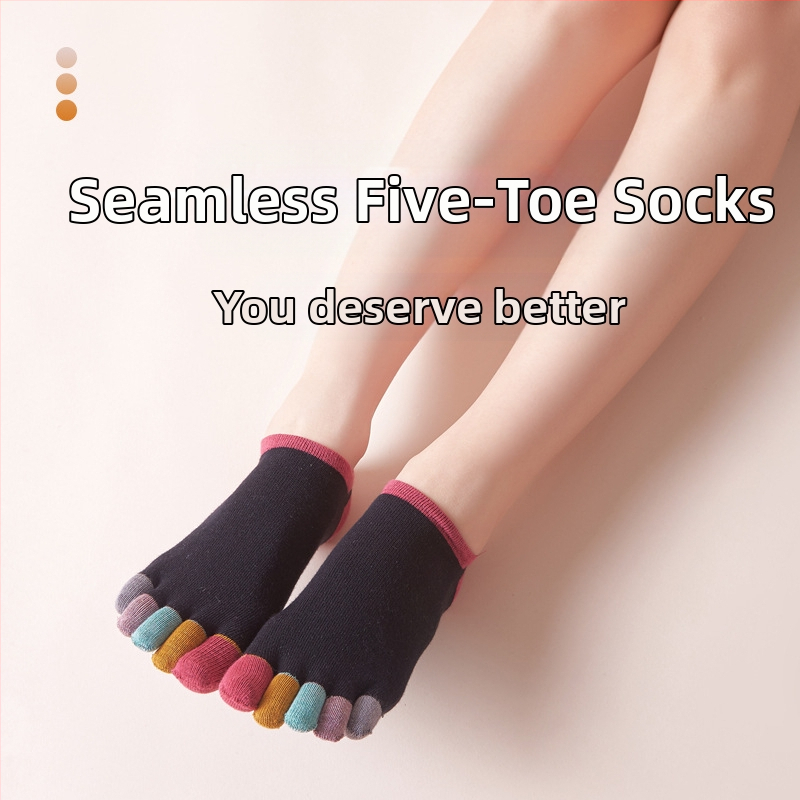 Фабрични директни трансгранични външнотърговски чорапи с пет пръста, дамски памучни летни невидими къси тръбички, анти-капкови, с японски чорапи Mori toe