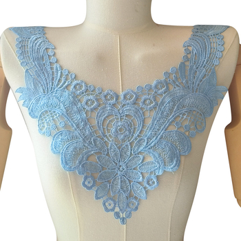 Yiwu vees lahustuv pitskrae polüesterpitsist korsaažitükid õõnsad võltskraed isetegemise rõivaaksessuaarid krae pits