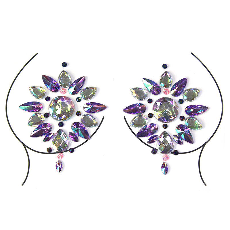 Halloweeni kleebis, plahvatusohtlik tätoveeringuga rinnakleebis, ööklubi interneti kuulsusega isetegemise komplekt, akrüülkleebis teemandiga, keskkonnakaitse