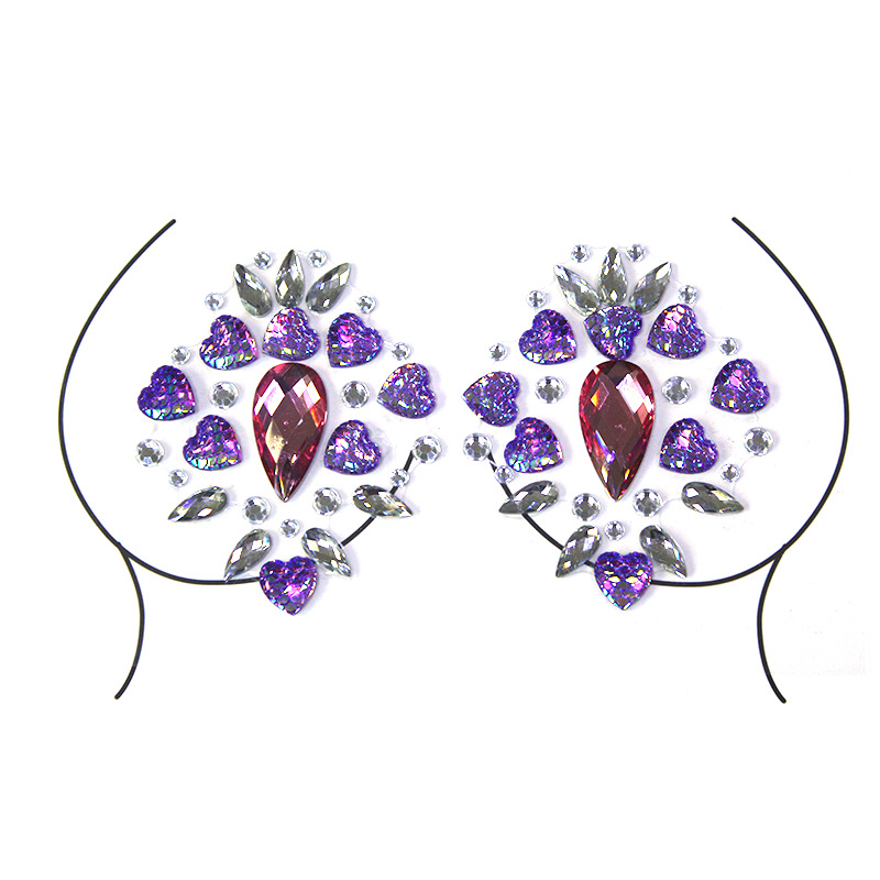 Halloweeni kleebis, plahvatusohtlik tätoveeringuga rinnakleebis, ööklubi interneti kuulsusega isetegemise komplekt, akrüülkleebis teemandiga, keskkonnakaitse