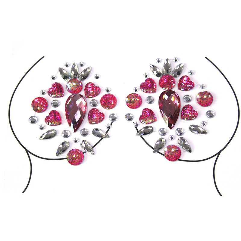 Halloweeni kleebis, plahvatusohtlik tätoveeringuga rinnakleebis, ööklubi interneti kuulsusega isetegemise komplekt, akrüülkleebis teemandiga, keskkonnakaitse