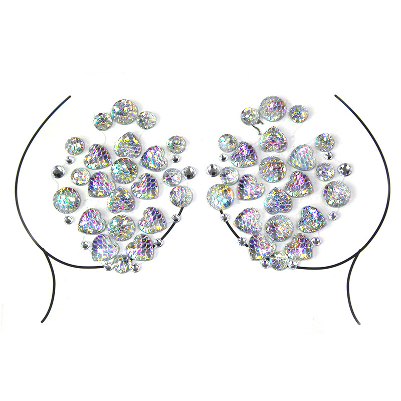 Halloweeni kleebis, plahvatusohtlik tätoveeringuga rinnakleebis, ööklubi interneti kuulsusega isetegemise komplekt, akrüülkleebis teemandiga, keskkonnakaitse