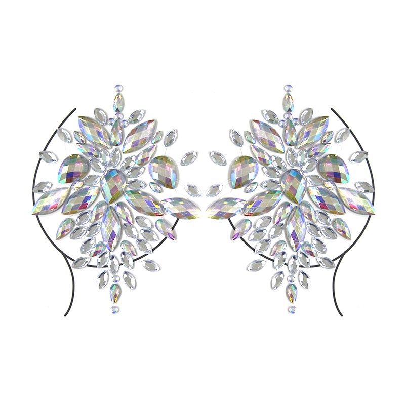 Halloweeni kleebis, plahvatusohtlik tätoveeringuga rinnakleebis, ööklubi interneti kuulsusega isetegemise komplekt, akrüülkleebis teemandiga, keskkonnakaitse