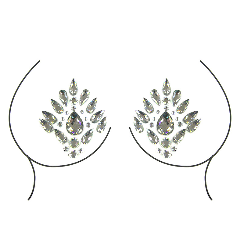 Halloweeni kleebis, plahvatusohtlik tätoveeringuga rinnakleebis, ööklubi interneti kuulsusega isetegemise komplekt, akrüülkleebis teemandiga, keskkonnakaitse