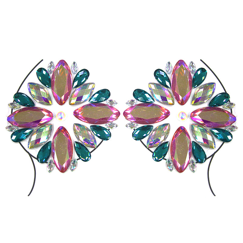 Halloweeni kleebis, plahvatusohtlik tätoveeringuga rinnakleebis, ööklubi interneti kuulsusega isetegemise komplekt, akrüülkleebis teemandiga, keskkonnakaitse